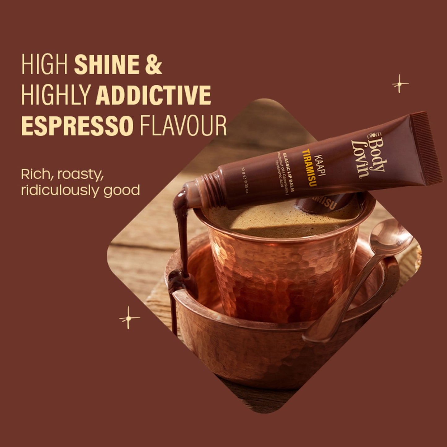 Plum BodyLovin' Kaapi Tiramisu Glassic Lip Balm - Deep Brown