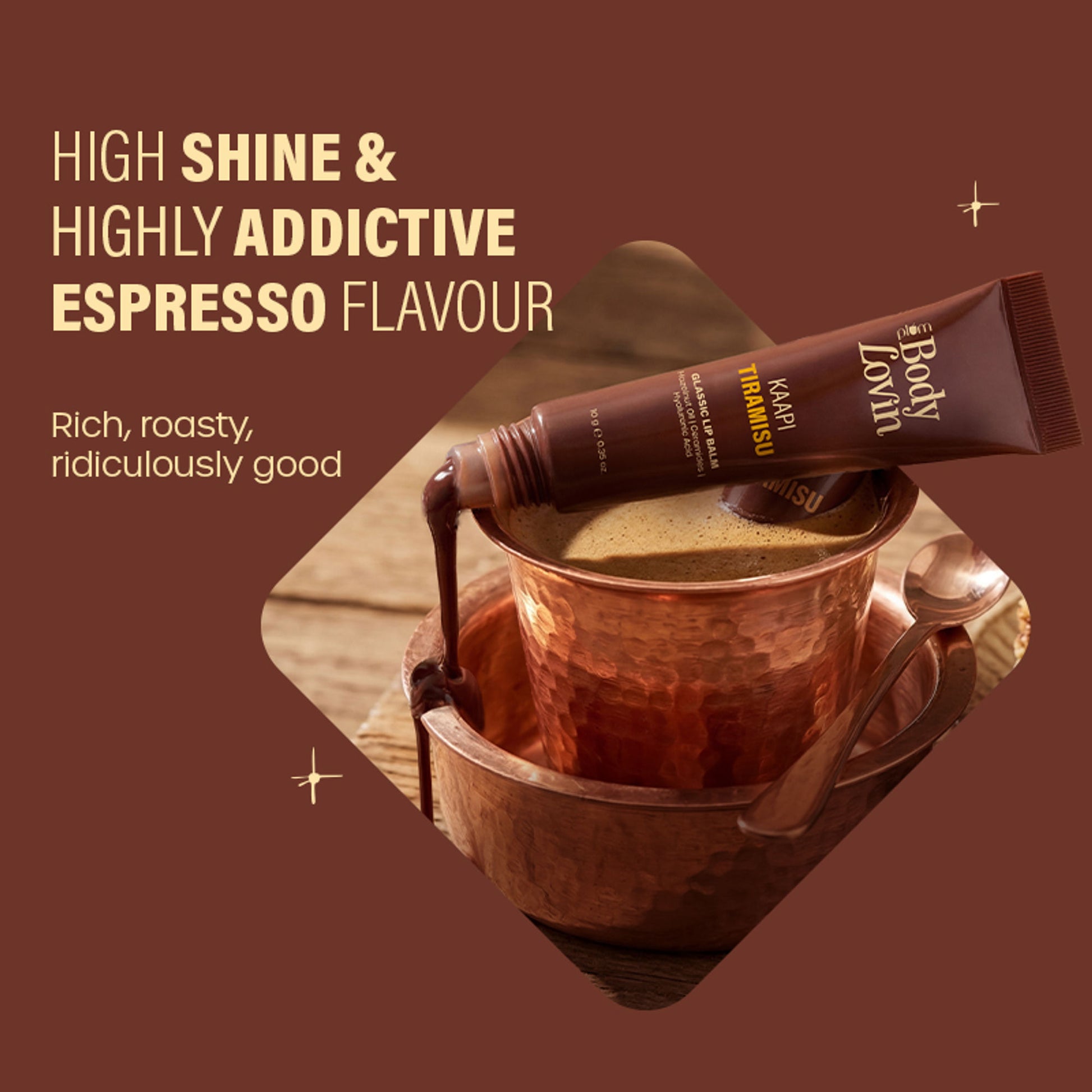 Plum BodyLovin' Kaapi Tiramisu Glassic Lip Balm - Deep Brown