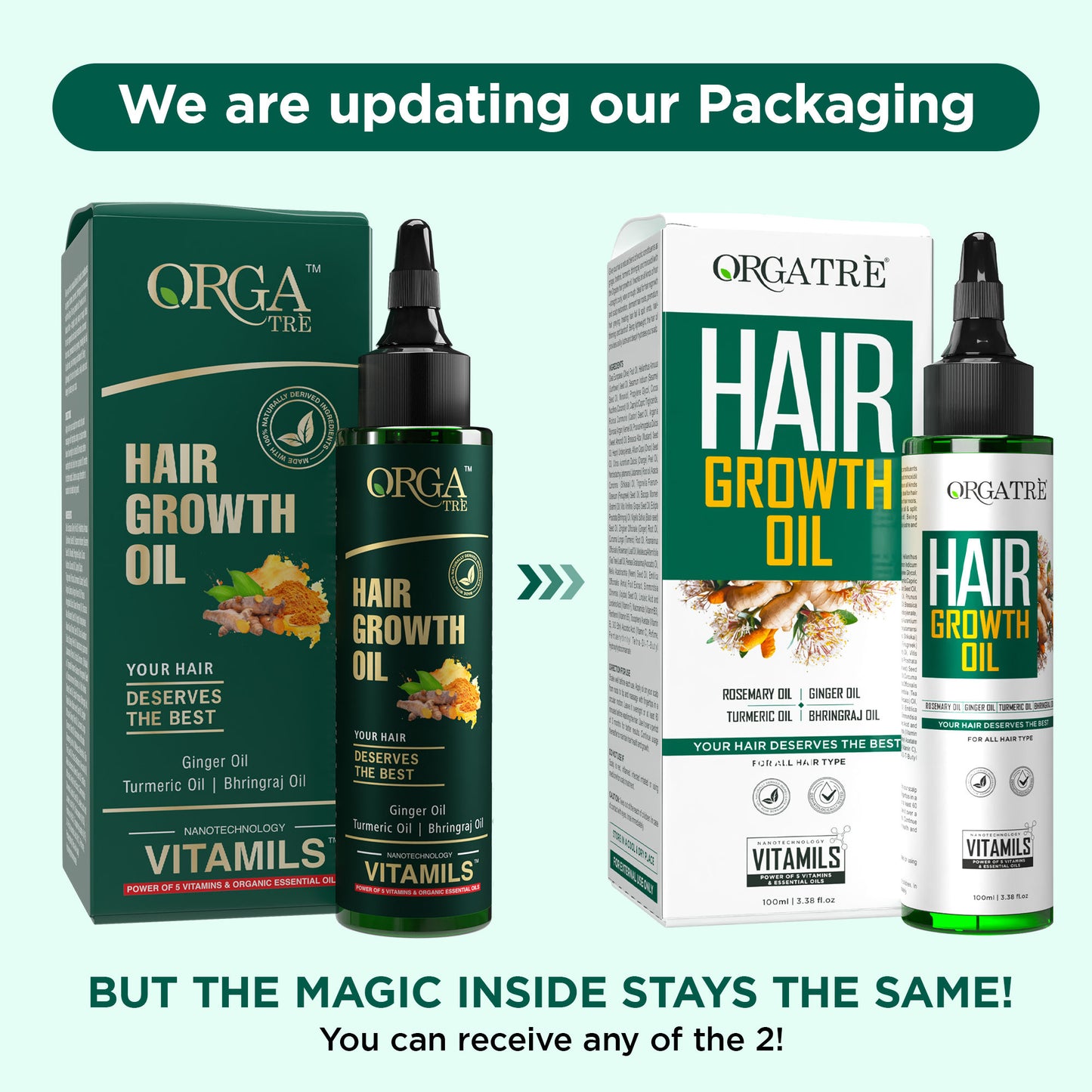 Orgatre Hair Oil With 28 Herbal Oils – Promotes Hair Growth, Reduces Hair Fall & Dandruff