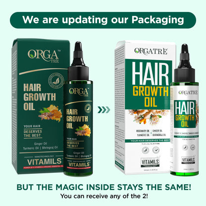 Orgatre Hair Oil With 28 Herbal Oils – Promotes Hair Growth, Reduces Hair Fall & Dandruff