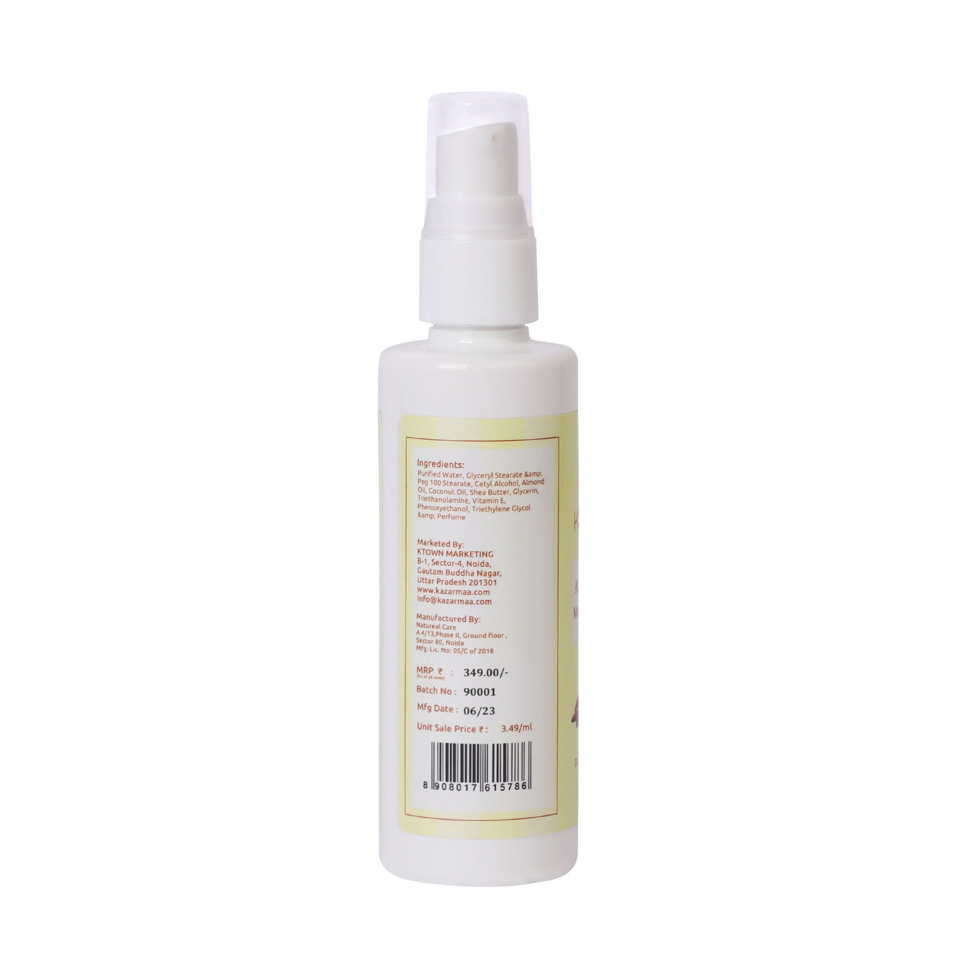 Kazarmaa Almond & Coconut Face & Body Lotion
