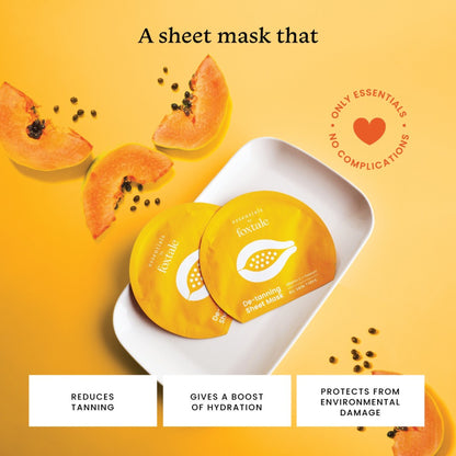 Foxtale Essentials Sheet Masks - Vitamin C and Papaya