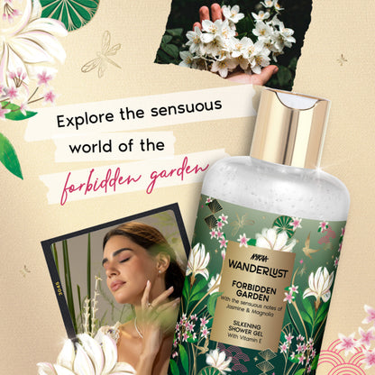 Nykaa Wanderlust Perfume Shower Gel - Hydrating, Relaxing & Cleansing - Forbidden Garden
