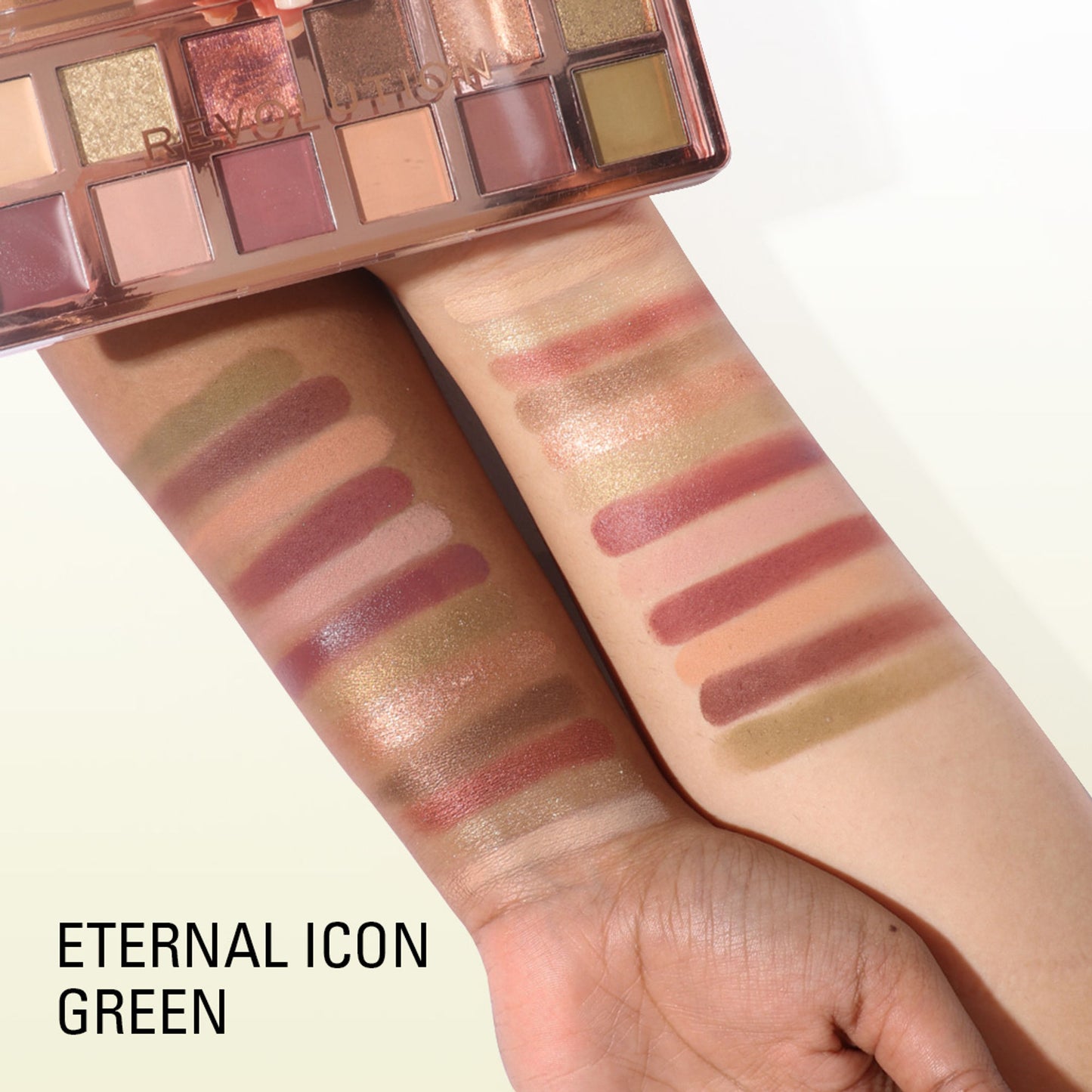 Makeup Revolution Eyeshadow Palette - The Eternal Icon Green