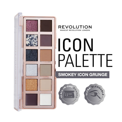 Makeup Revolution Eyeshadow Palette - The Smokey Icon Grunge