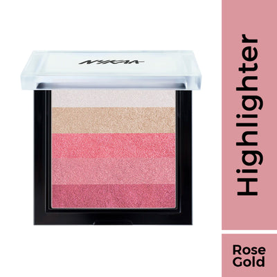 Nykaa Cosmetics Glow Goals! Shimmer Brick Highlighter Palette - Want it All!