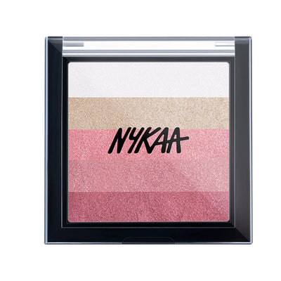 Nykaa Cosmetics Glow Goals! Shimmer Brick Highlighter Palette - Want it All!