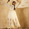 Dhiyona IE Floral Printed Empire Pure Cotton A-Line Kurta With Trousers & Dupatta