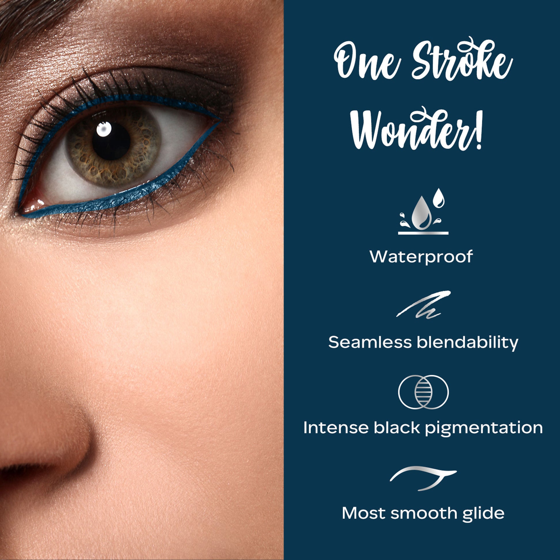 Faces Canada Ultime Pro Intense Gel Kajal With Smudger & Sharpener - Blue