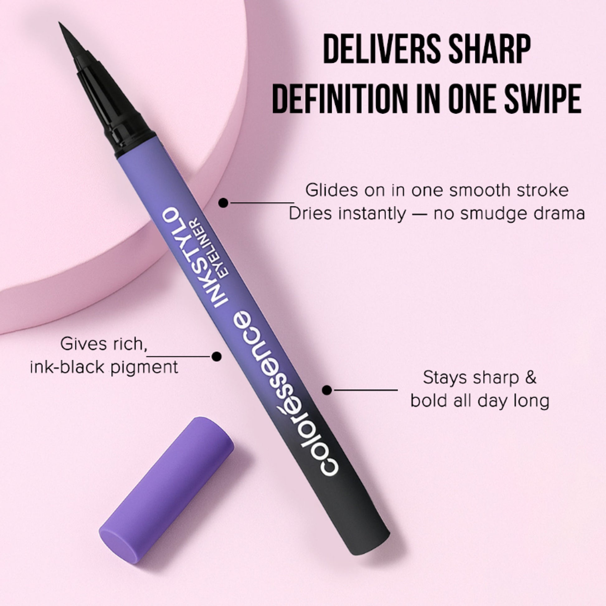 Coloressence Ink Stylo Eyeliner Pen - Black