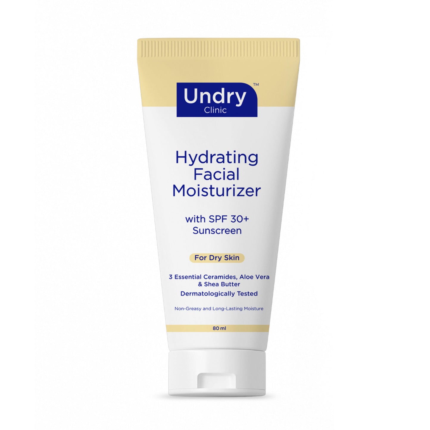 Undry Facial Moisturizer With Sunscreen SPF 30+ For Dry Skin