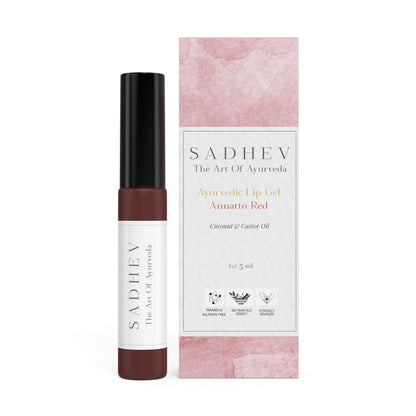 Sadhev Ayurvedic Lip Gel Annatto Red - Coconut & Castor oil