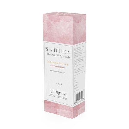Sadhev Ayurvedic Lip Gel Annatto Red - Coconut & Castor oil