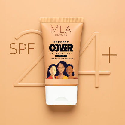 Mila Beaute Perfect Cover CC Skin Tint with SPF 24+ & Squalane - 02 Butter Cookie