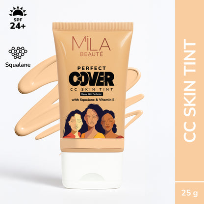 Mila Beaute Perfect Cover CC Skin Tint with SPF 24+ & Squalane - 03 Cream Puff