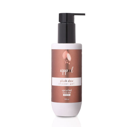 Uppeel Cocoa Shell Plush Dew Shower Gel - Smooths, Cleanses and Nourishes - Luxurious Cocoa Aroma