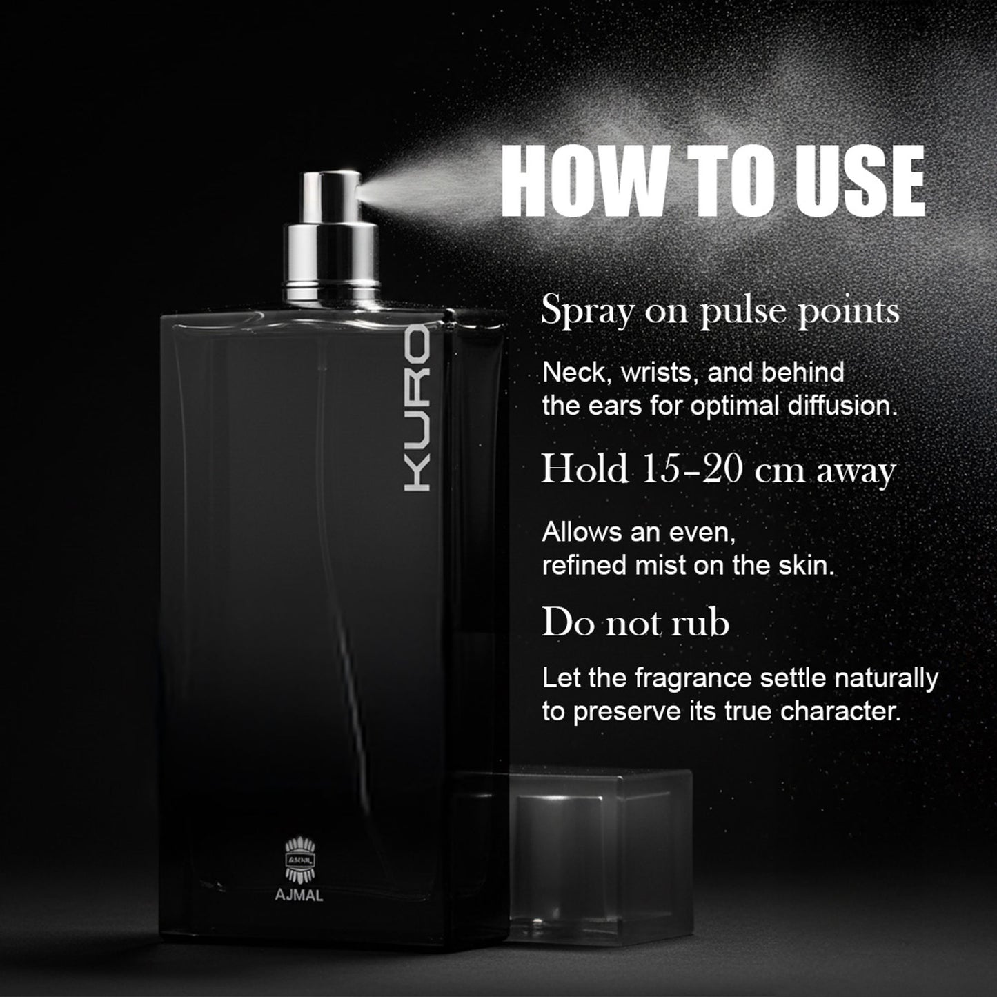 Ajmal Kuro Eau De Parfum Woody Fresh Long Lasting Fragrance Gift for Men