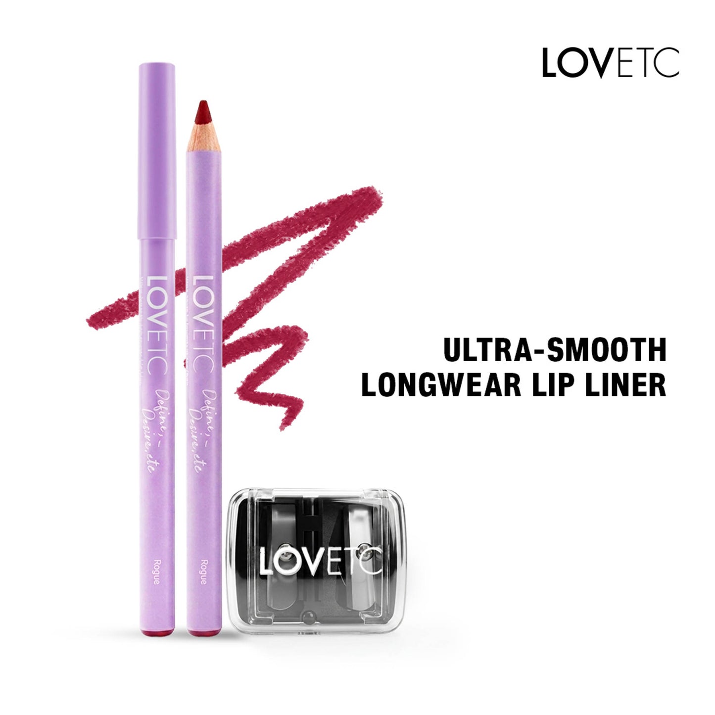 LOVETC Define Desire Etc Ultra-Smooth Longwear Lip Liner - Rouge