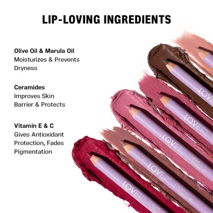 LOVETC Define Desire Etc Ultra-Smooth Longwear Lip Liner - Bare