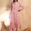 Dhiyona IE Floral Printed Embroidered Thread Work Straight Kurta