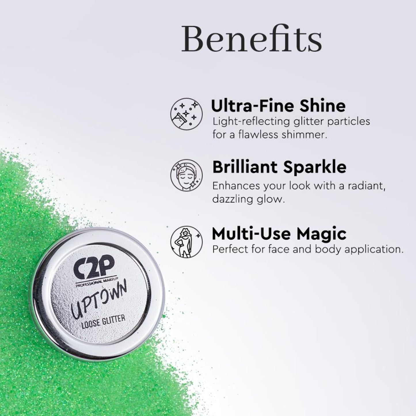 C2P Pro Sparkle Duo Glitter And Glue Kit - Choice