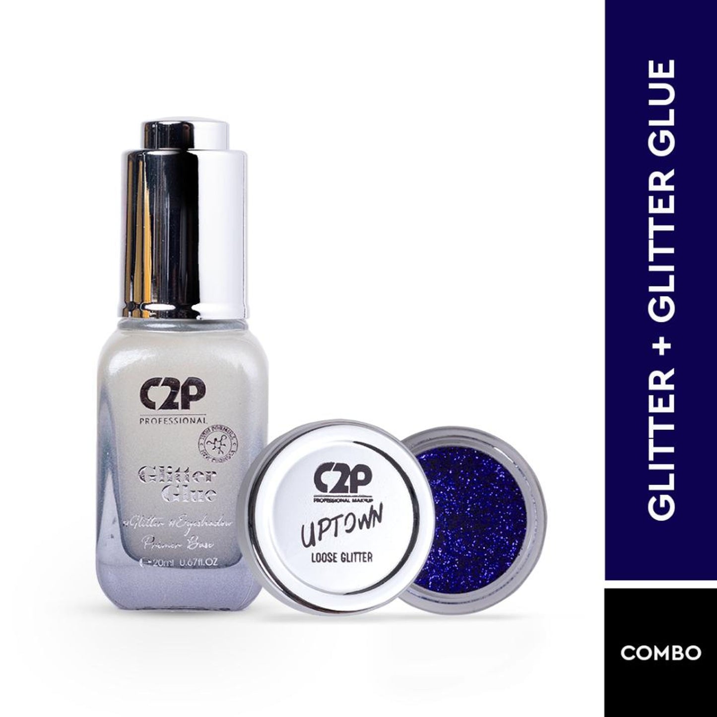 C2P Pro Sparkle Duo Glitter And Glue Kit - Celeb Secret