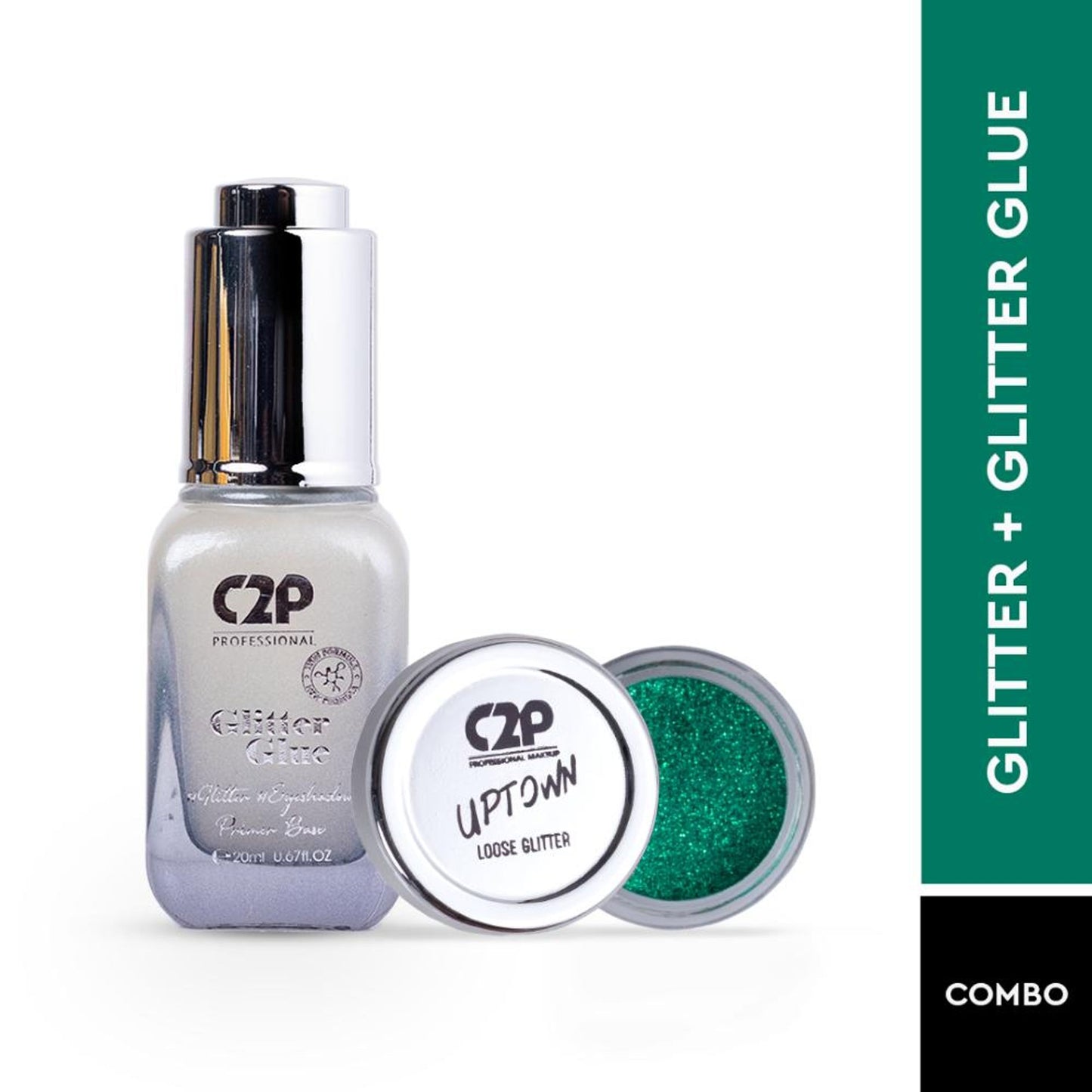 C2P Pro Sparkle Duo Glitter And Glue Kit - Bite Me
