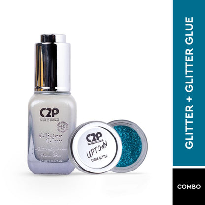 C2P Pro Sparkle Duo Glitter And Glue Kit - Mermaid