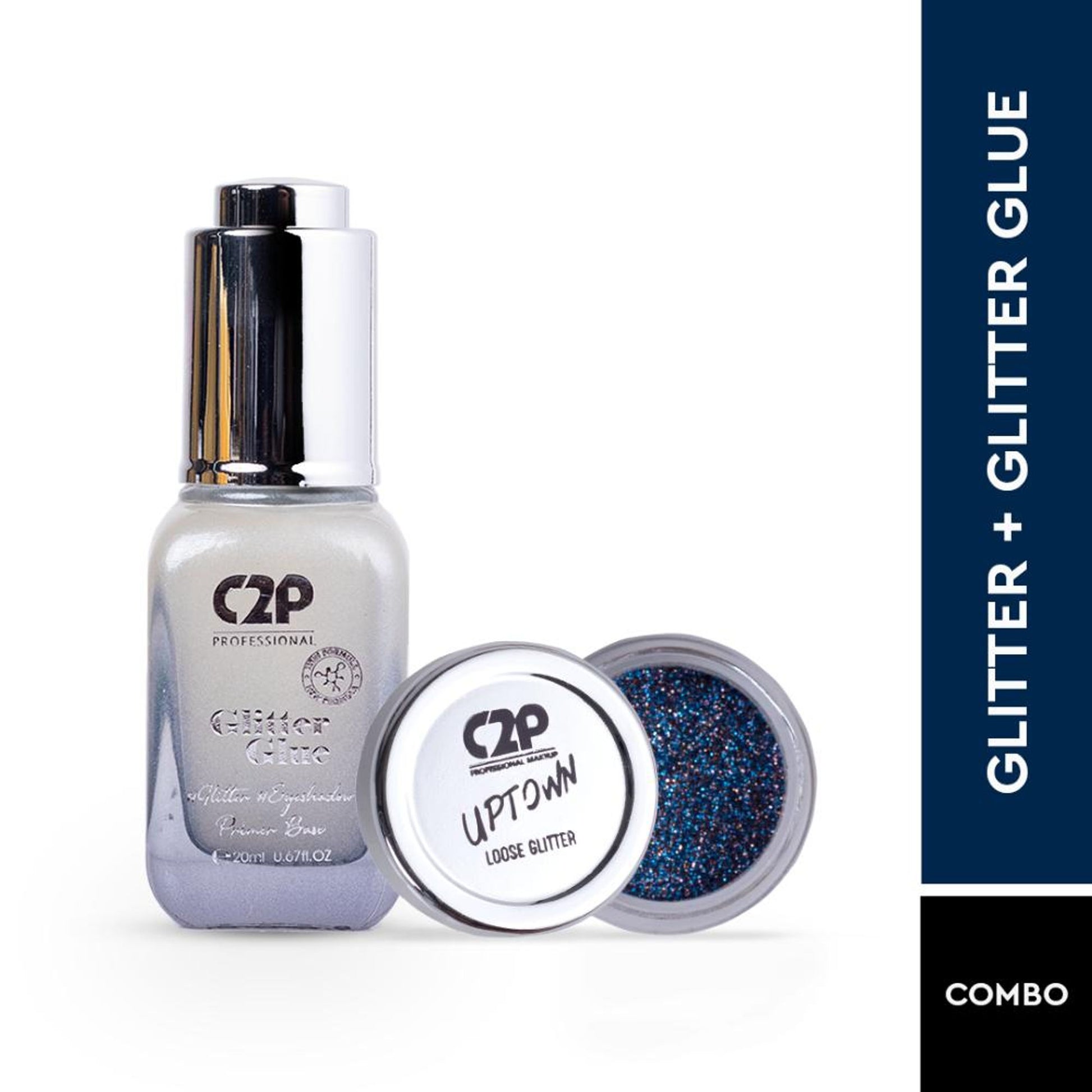C2P Pro Sparkle Duo Glitter And Glue Kit - Remix