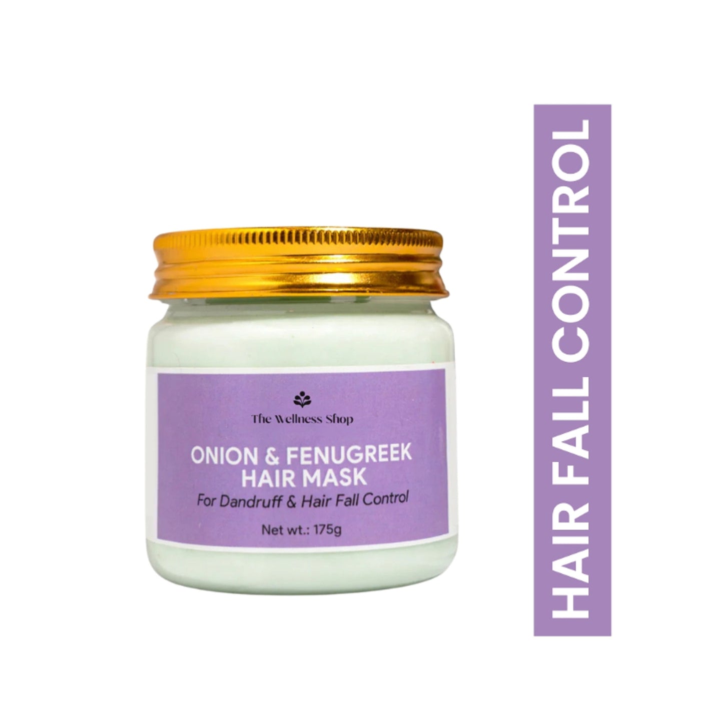 The Wellness Shop Natural Onion & Fenugreek (Methi) Hair Mask, Control Dandruff and Hair Fall