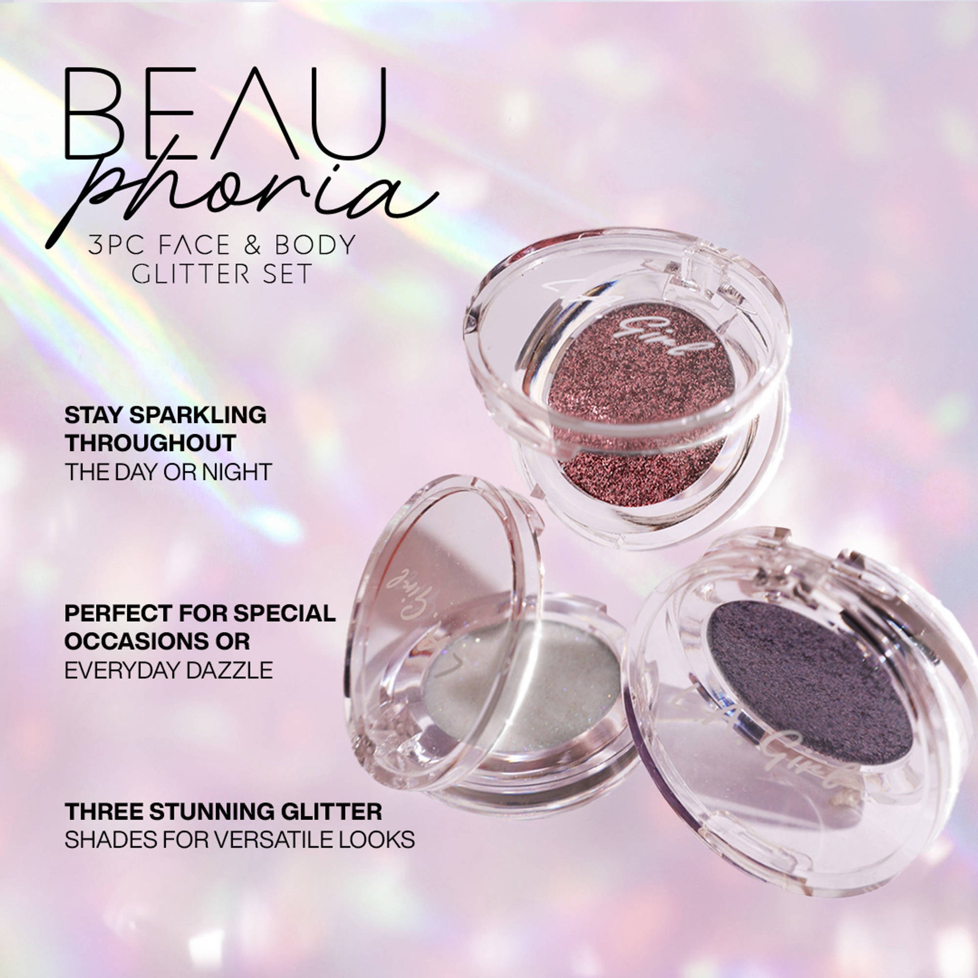 L.A. Girl Beau Phoria Glitter Topper Gift Set