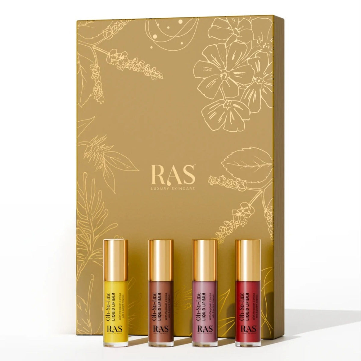 RAS Luxury Oils Tinted Lip Balm Miniature Set - Pack of 4