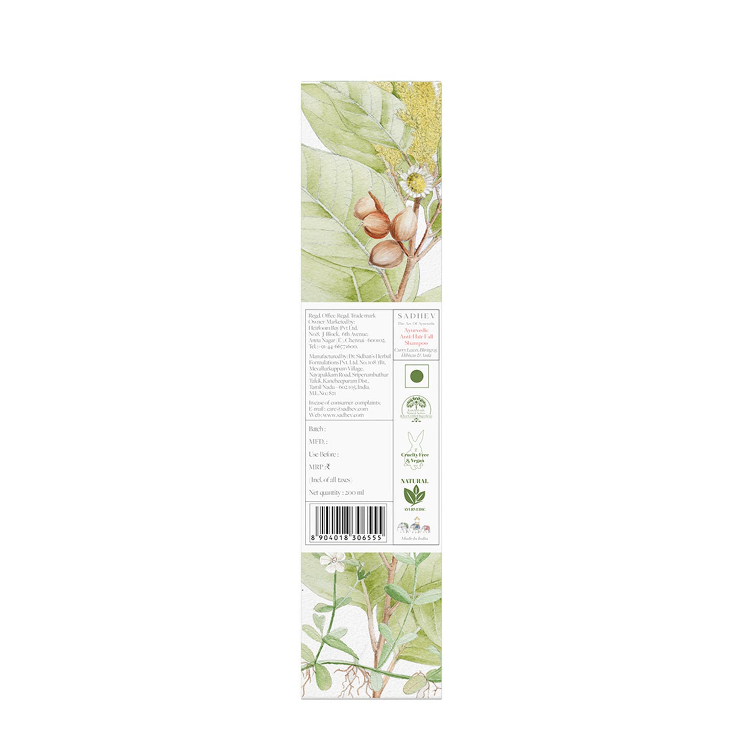 SADHEV Ayurvedic Anti-Hairfall Shampoo