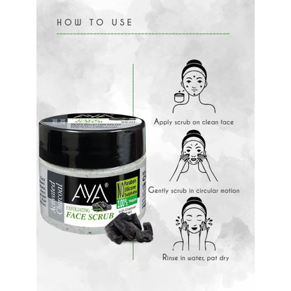 AYA Activated Charcoal Exfoliating Face Scrub