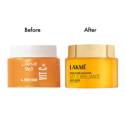Lakme Vitamin C Brilliance Night Cream With Vitamin C, Healthy, Glowing Skin