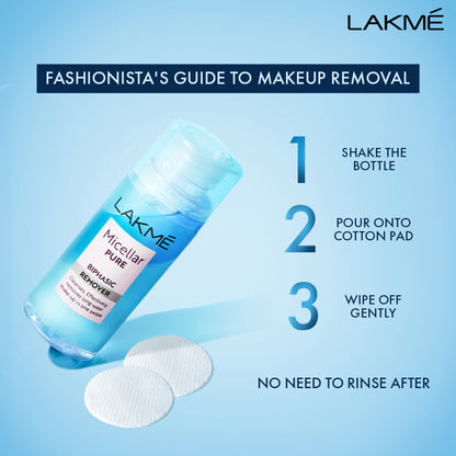 Lakme Micellar Water Biphasic Make Up Remover