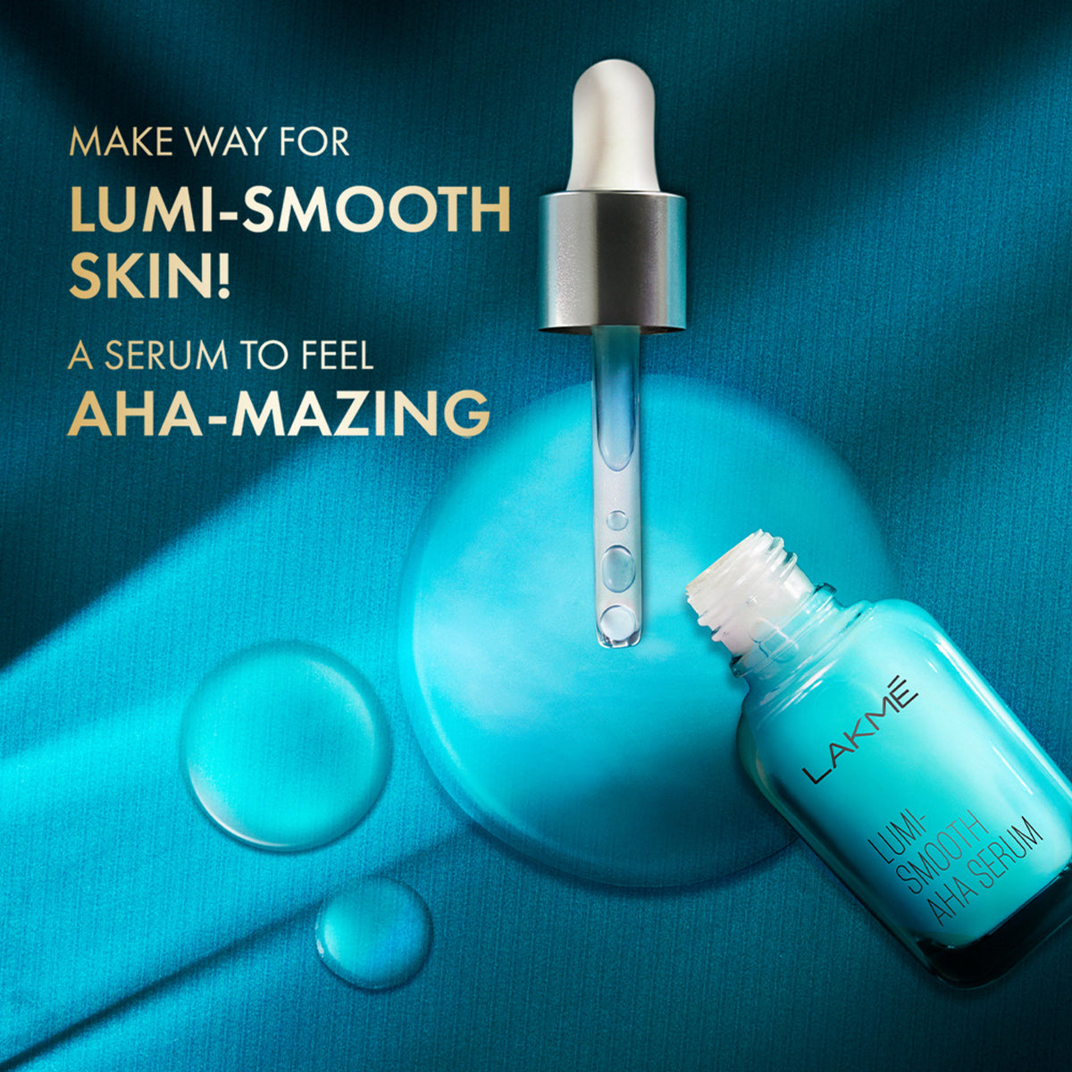 Lakme 8% AHA-BHA-PHA+ Complex Lumi Smooth Serum For Luminous Skin 1.5% Salicylic Acid & Lactic Acid