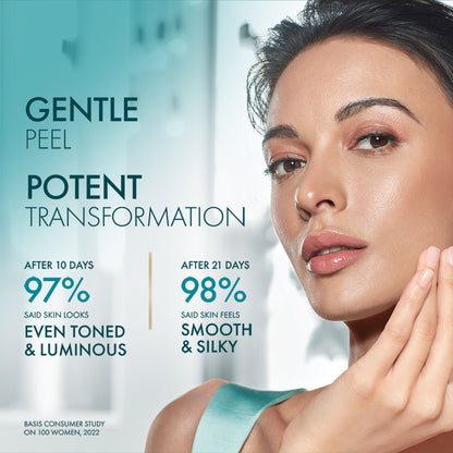 Lakme 8% AHA-BHA-PHA+ Complex Lumi Smooth Serum For Luminous Skin 1.5% Salicylic Acid & Lactic Acid