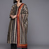 Dhiyona VA Women'sPrinted Regular Chanderi Cotton Kurta with Trousers & Dupatta