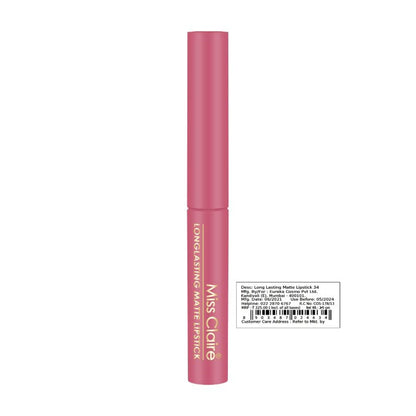 Miss Claire Long Lasting Matte Lipstick - 34 Dark Pink