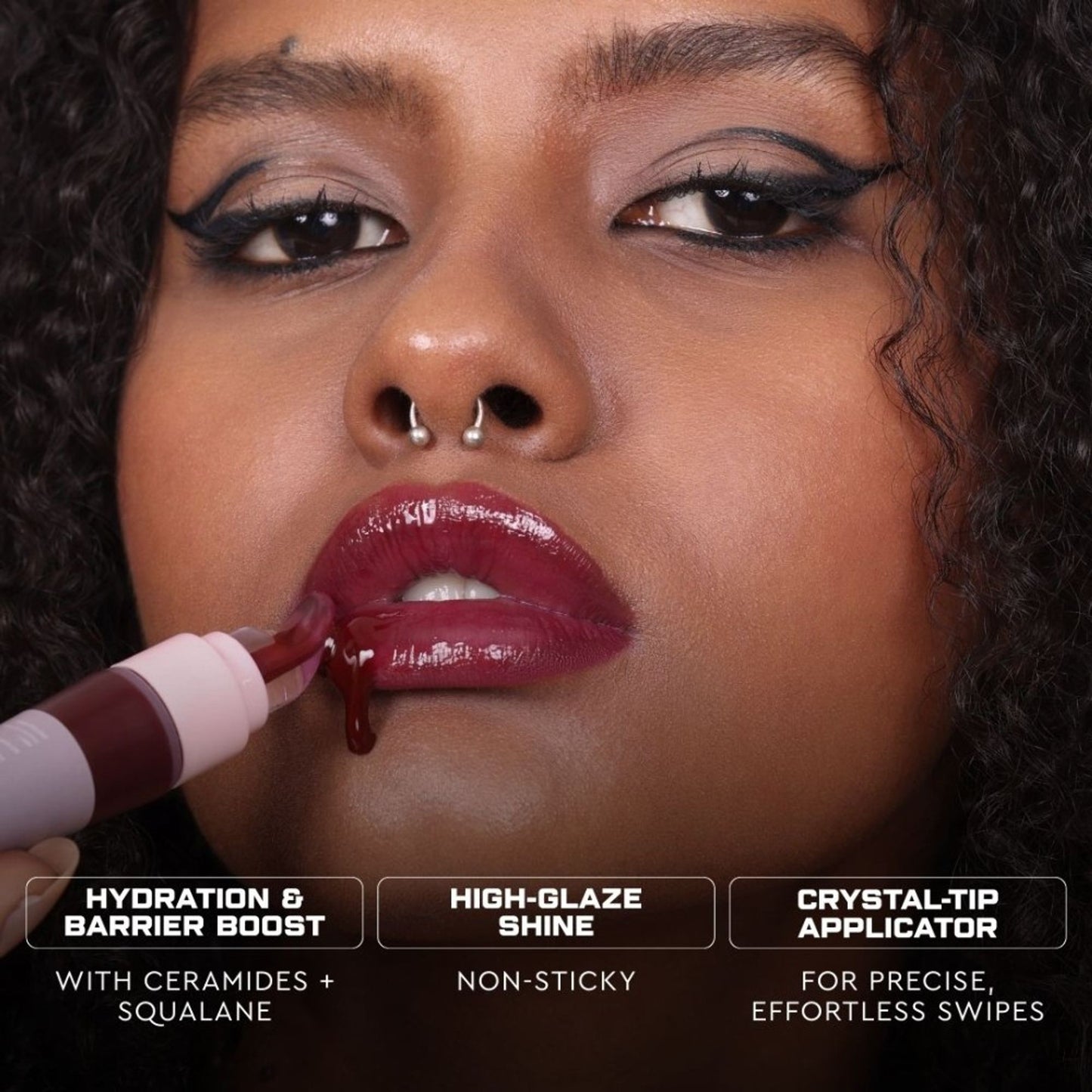 KIRO Ceramide Drip Tinted Lip Glaze - Toasted Vanilla
