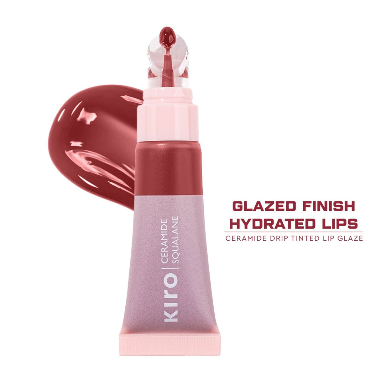 KIRO Ceramide Drip Tinted Lip Glaze - Rich Pecan