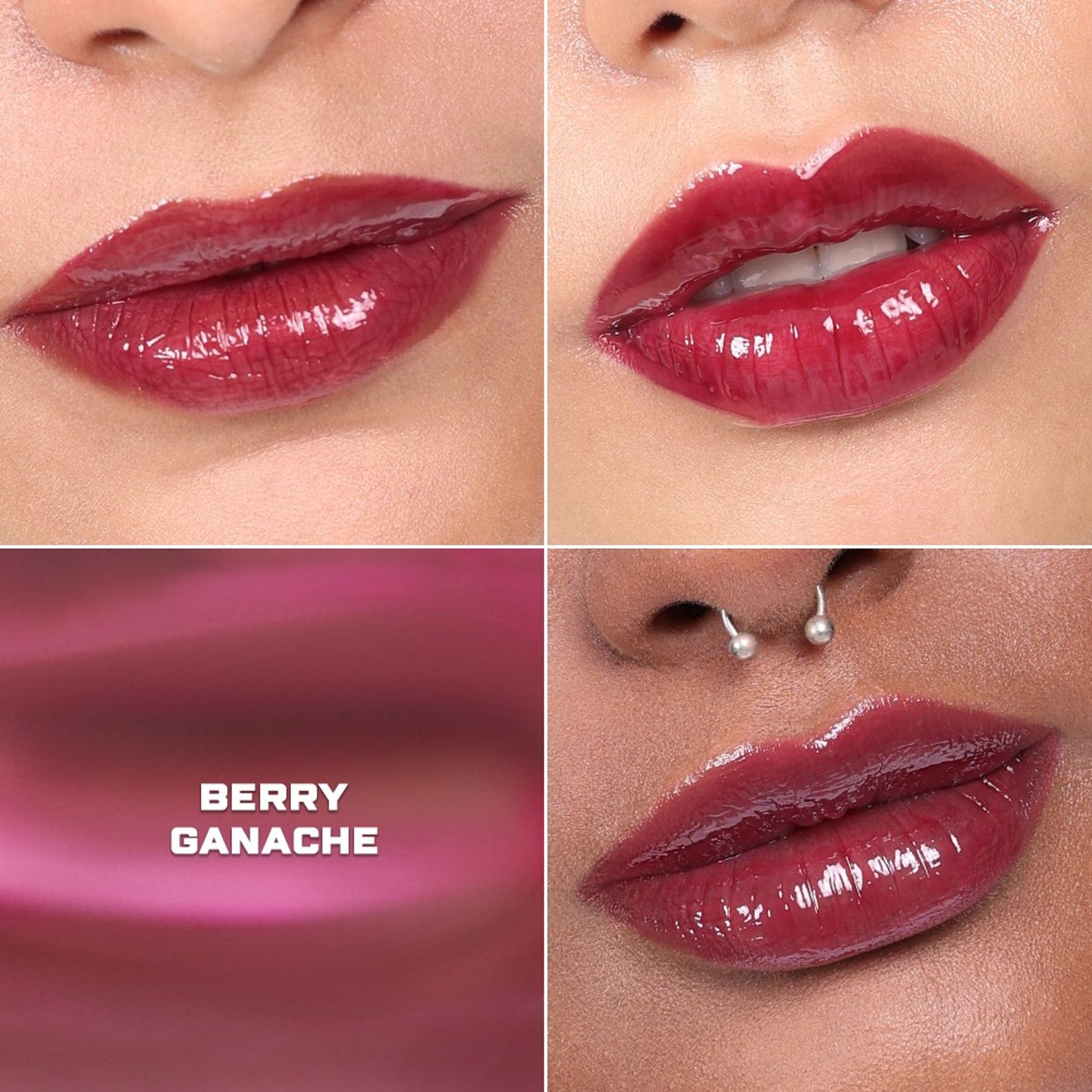 KIRO Ceramide Drip Tinted Lip Glaze - Berry Ganache