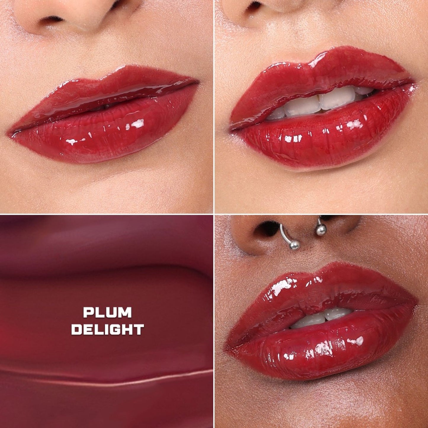 KIRO Ceramide Drip Tinted Lip Glaze - Plum Delight