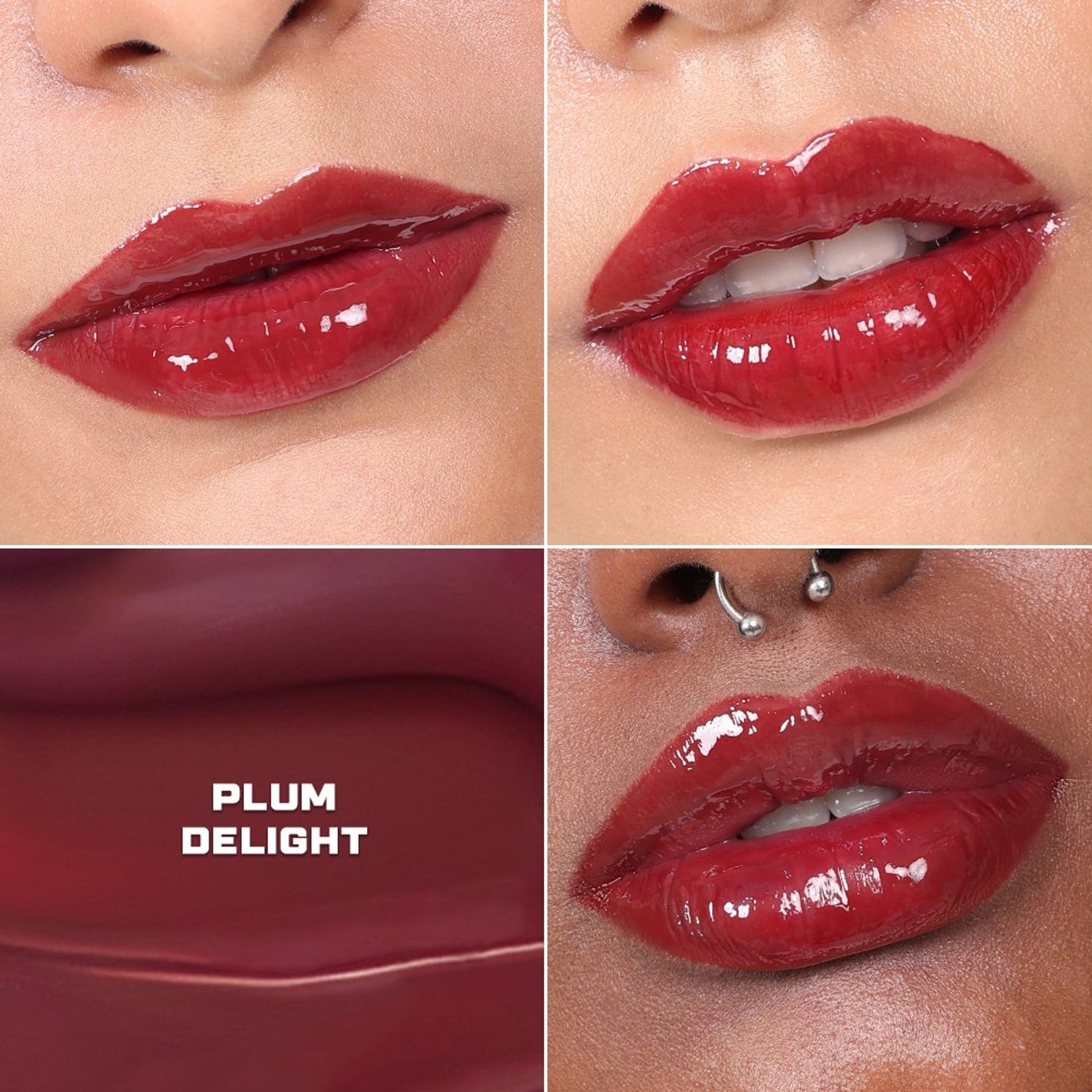 KIRO Ceramide Drip Tinted Lip Glaze - Plum Delight