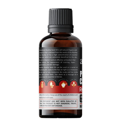 AromaMusk Organic & Cold Pressed Pure Carrier Rosehip Oil Intoxicating Rosa Canina