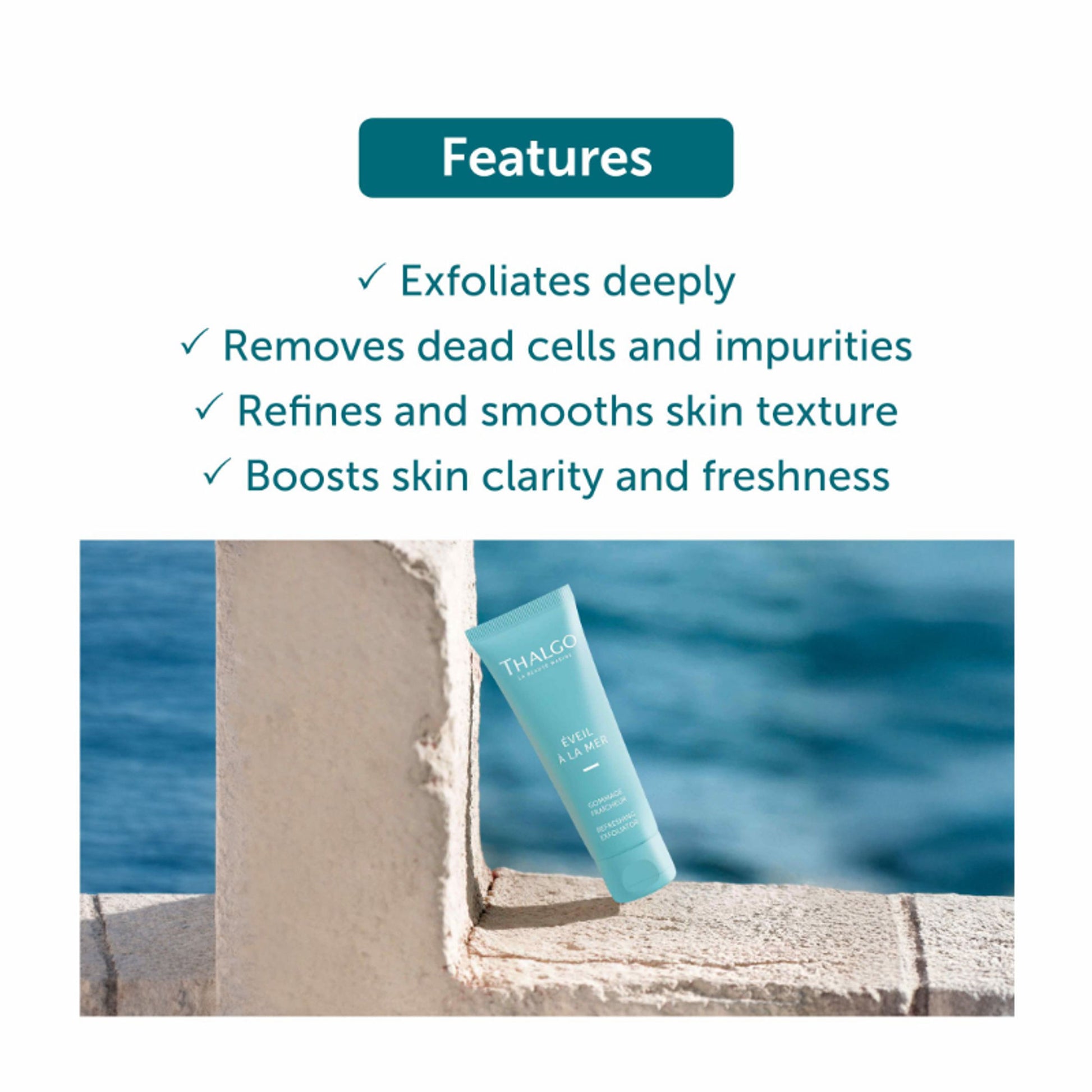 Thalgo Refreshing Exfoliator - A Gel-Based Face Scrub For Normal To Combination Skin