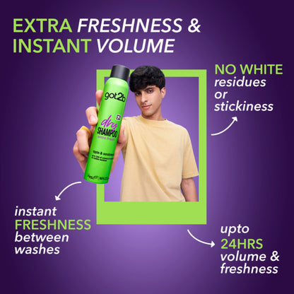 Got2b Dry Shampoo Instant Apple & Sandalwood Fresh Up Extra Volume
