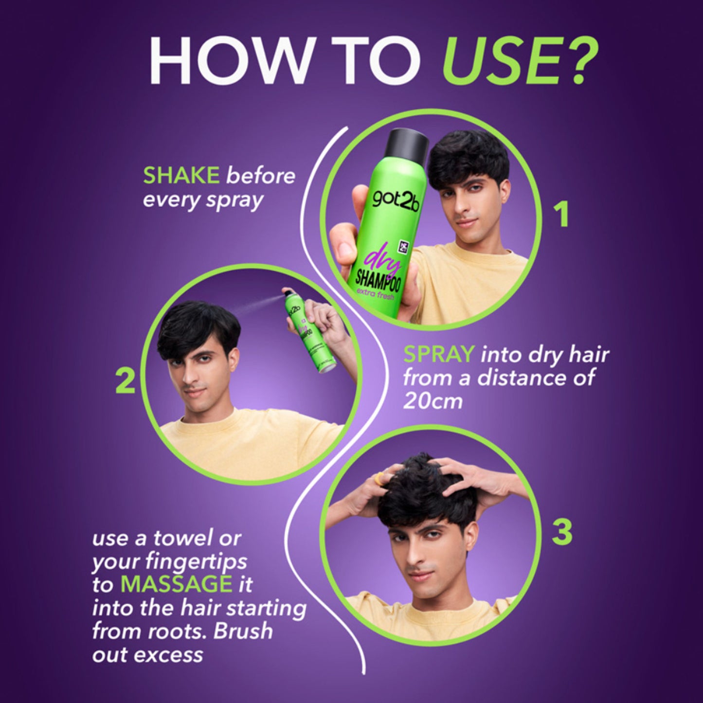 Got2b Dry Shampoo Instant Apple & Sandalwood Fresh Up Extra Volume
