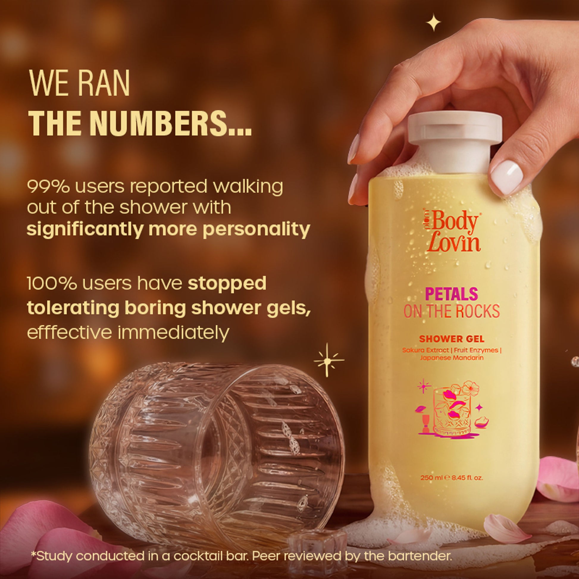 Plum BodyLovin’ Petals On The Rocks Shower Gel, Renewing & Reviving, Citrus Floral Fragrance